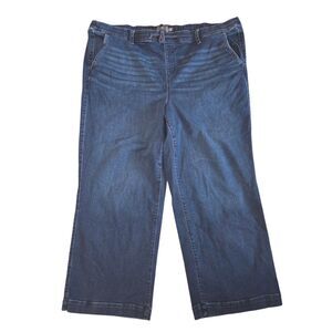 Torrid Weekend Wide Leg Mid-Rise Super Soft Pull On Jeans Size 4R Plus 4X